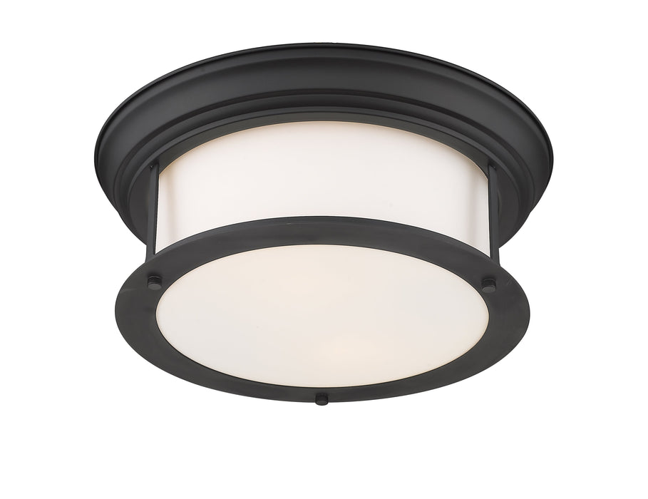 Flush Mount Z-Lite 2011F13-MB Matte Black Sonna 2 Light Flush Mount Z-Lite