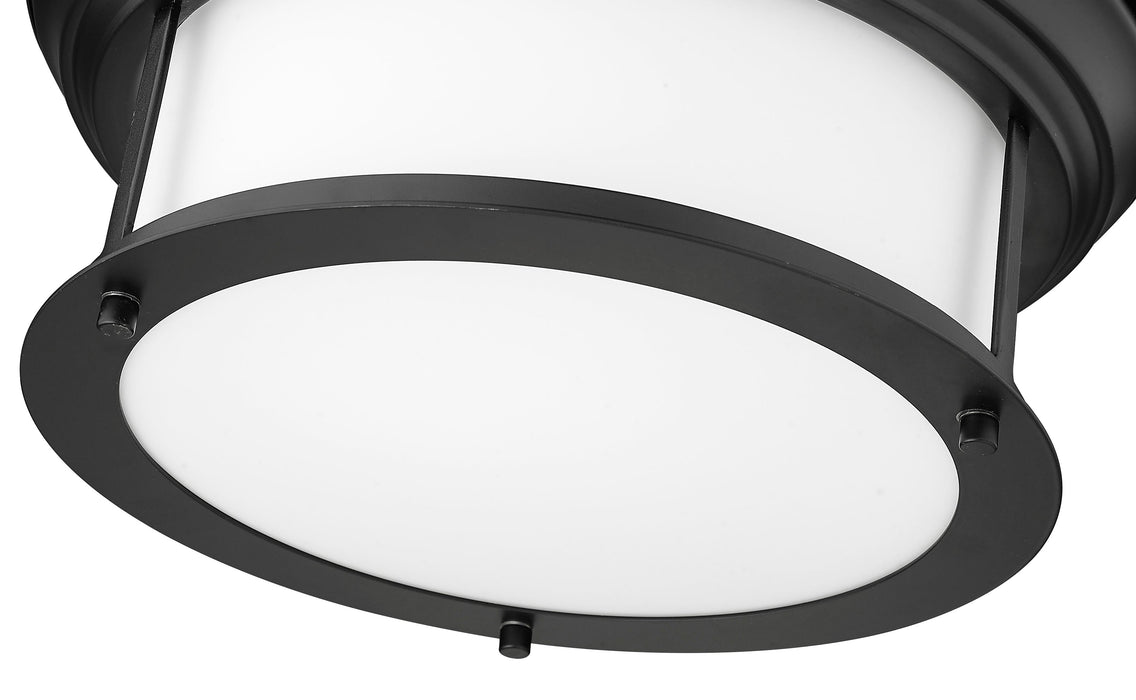 Flush Mount Z-Lite 2011F13-MB Matte Black Sonna 2 Light Flush Mount Z-Lite