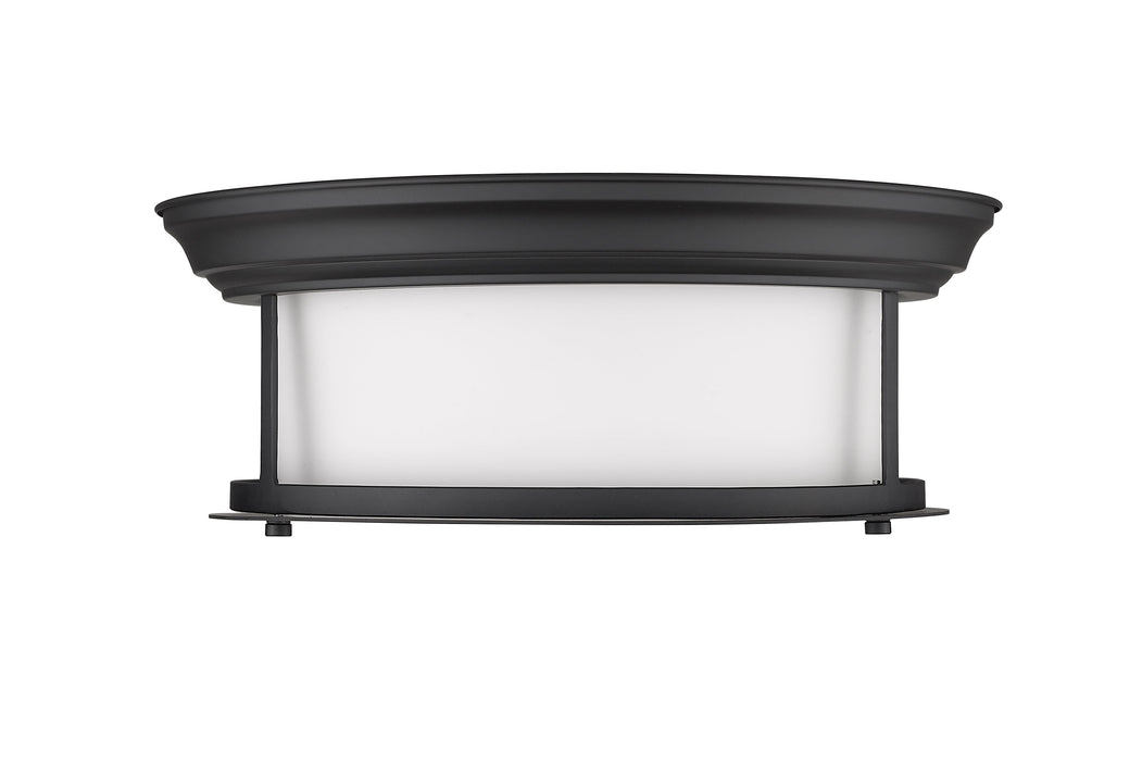 Flush Mount Z-Lite 2011F13-MB Matte Black Sonna 2 Light Flush Mount Z-Lite