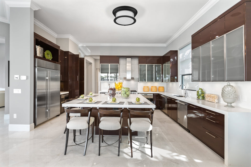 Flush Mount Z-Lite 2011F13-MB Matte Black Sonna 2 Light Flush Mount Z-Lite