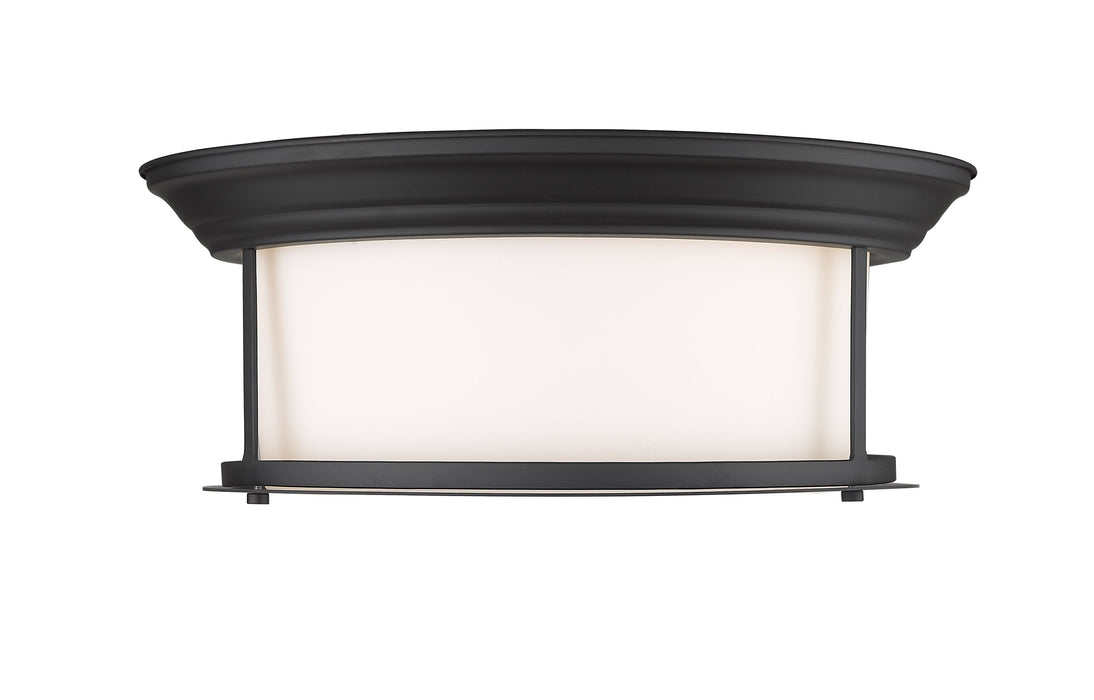 Flush Mount Z-Lite 2011F16-MB Matte Black Sonna 3 Light Flush Mount Z-Lite