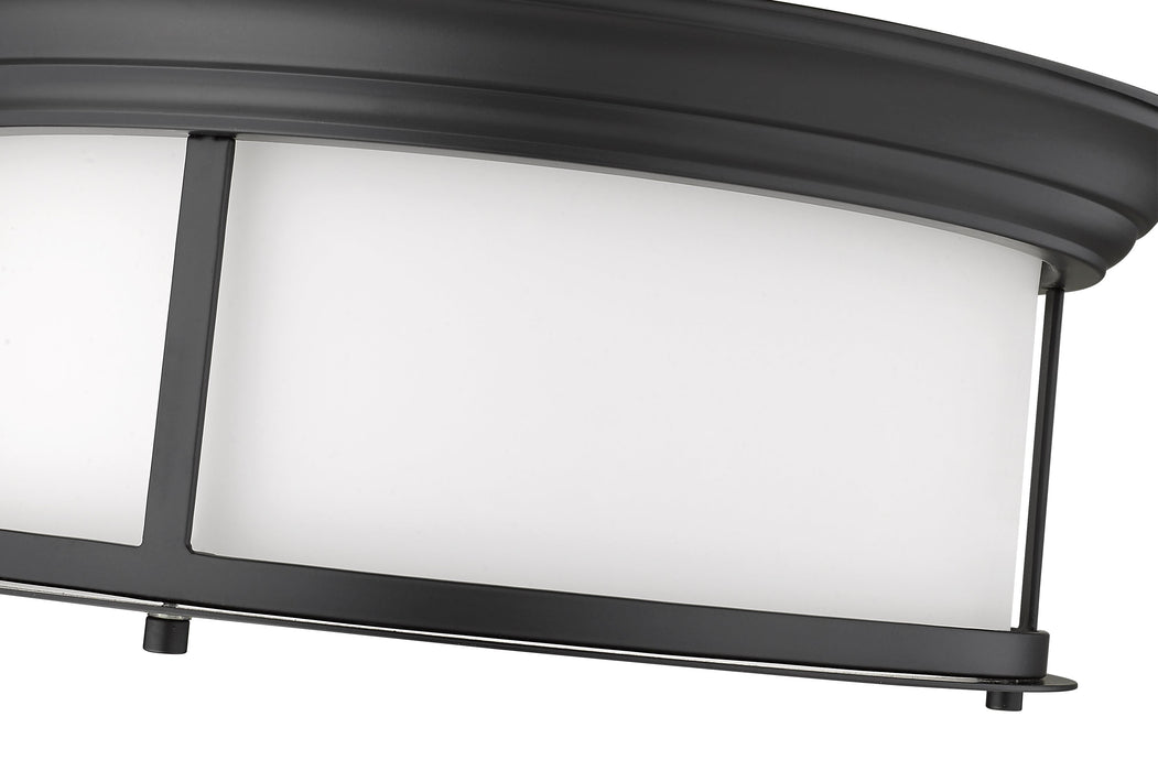Flush Mount Z-Lite 2011F16-MB Matte Black Sonna 3 Light Flush Mount Z-Lite