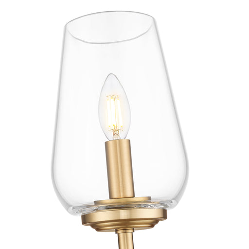 Wall Sconce Z-Lite 2012-1S-MGLD Modern Gold Dominique 1 Light Wall Sconce Z-Lite