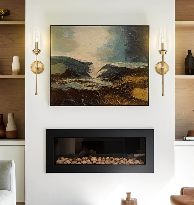 Wall Sconce Z-Lite 2013-1S-MGLD Modern Gold Clara 1 Light Wall Sconce Z-Lite