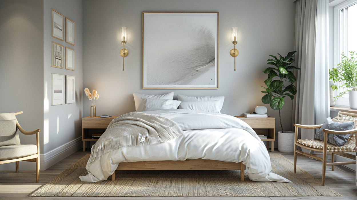 Wall Sconce Z-Lite 2013-1S-MGLD Modern Gold Clara 1 Light Wall Sconce Z-Lite