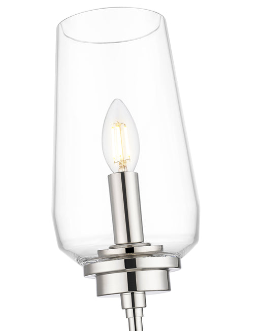 Wall Sconce Z-Lite 2013-1S-PN Polished Nickel Clara 1 Light Wall Sconce Z-Lite