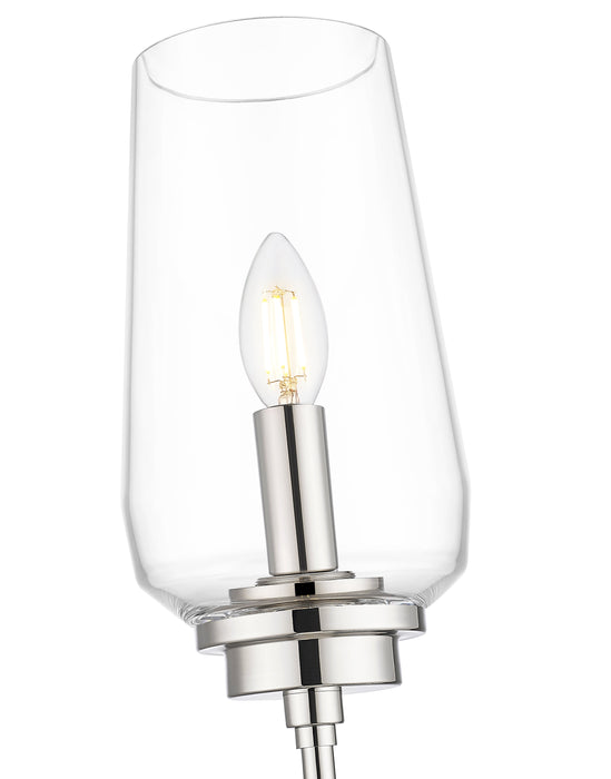 Wall Sconce Z-Lite 2013-1S-PN Polished Nickel Clara 1 Light Wall Sconce Z-Lite