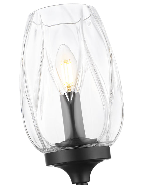 Wall Sconce Z-Lite 2014-1S-MB Matte Black Cassian 1 Light Wall Sconce Z-Lite