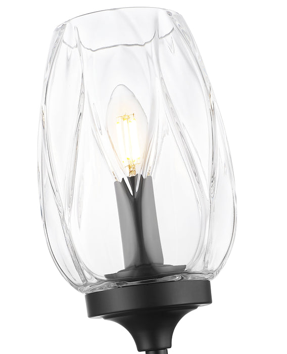 Wall Sconce Z-Lite 2014-1S-MB Matte Black Cassian 1 Light Wall Sconce Z-Lite