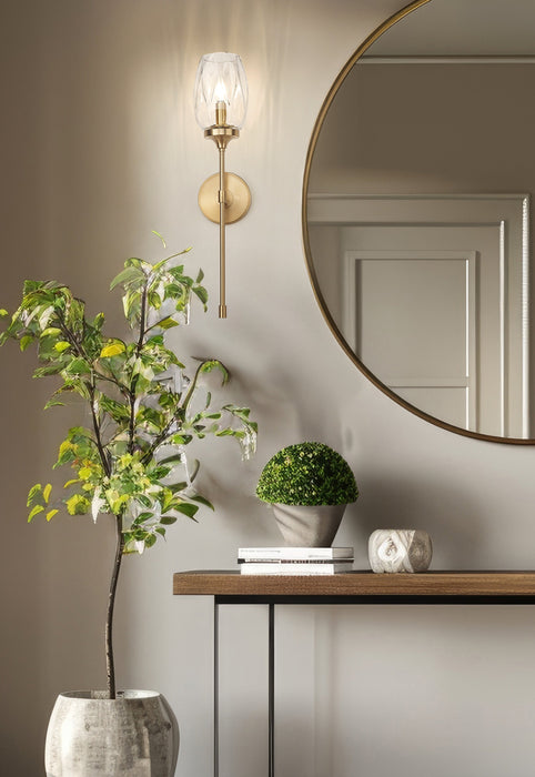 Wall Sconce Z-Lite 2014-1S-MGLD Modern Gold Cassian 1 Light Wall Sconce Z-Lite