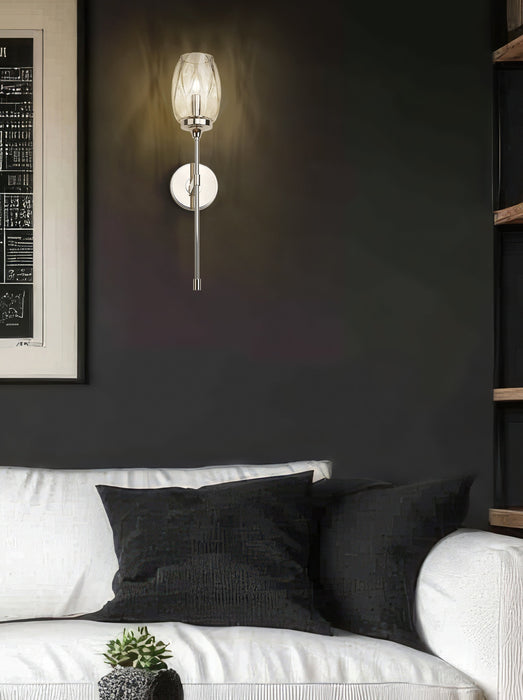 Wall Sconce Z-Lite 2014-1S-PN Polished Nickel Cassian 1 Light Wall Sconce Z-Lite