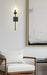 Wall Sconce Z-Lite 2015-1S-MB Matte Black Cosmo 1 Light Wall Sconce Z-Lite
