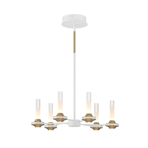 Eurofase 45712-029 Torcia 24" Matte White LED Chandelier