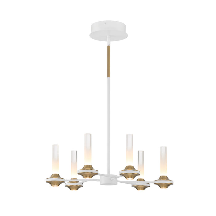 Eurofase 45712-029 Torcia 24" Matte White LED Chandelier
