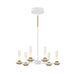 Eurofase 45712-029 Torcia 24" Matte White LED Chandelier
