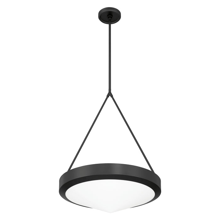 Pendant Light Thesis 207423A Agate 20 inch 4 light Matte Black Pendant Light with Opal Glass Shade THESIS
