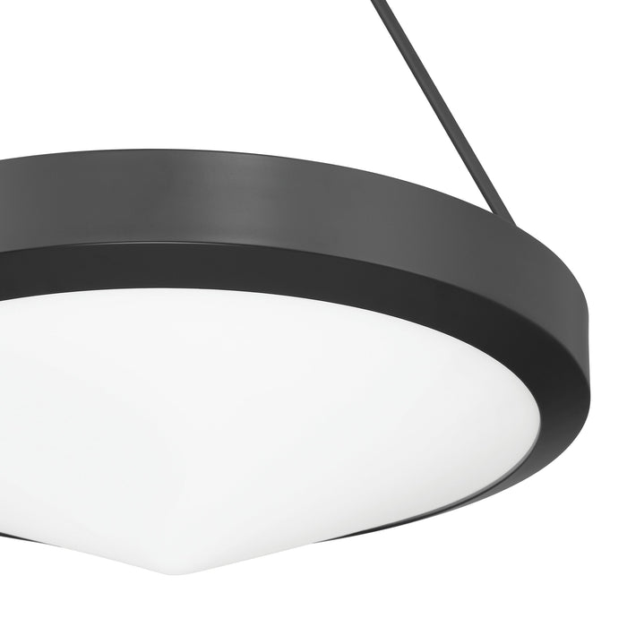 Pendant Light Thesis 207423A Agate 20 inch 4 light Matte Black Pendant Light with Opal Glass Shade THESIS