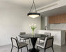 Pendant Light Thesis 207423A Agate 20 inch 4 light Matte Black Pendant Light with Opal Glass Shade THESIS
