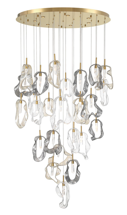 Eurofase 49238-013 Norah 39" Gold LED Chandelier