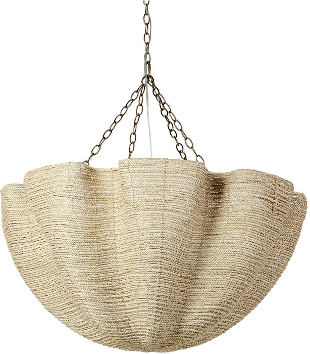 Palecek 2051-79 Isla Natural Abaca Rope Chandelier