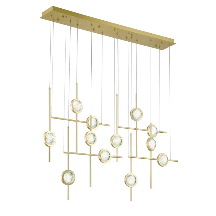 Eurofase 47256-019 Barletta 53" Anodized Gold LED Chandelier