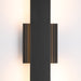 Exterior Wall Sconce Thesis 207713A Jacks 36 inch Textured Black 5CCT LED Exterior Wall Sconce THESIS