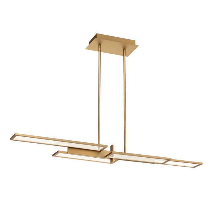 Eurofase 37062-026 Bayswater 46" Matte Gold LED Chandelier