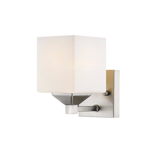 Wall Sconce Z-Lite 2104-1V Brushed Nickel Quube 1 Light Wall Sconce Z-Lite