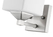 Wall Sconce Z-Lite 2104-1V Brushed Nickel Quube 1 Light Wall Sconce Z-Lite