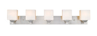 Vanity Z-Lite 2104-5V Brushed Nickel Quube 5 Light Vanity Z-Lite