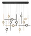 Eurofase 47256-033 Barletta 53" Gold-Black Mix LED Chandelier