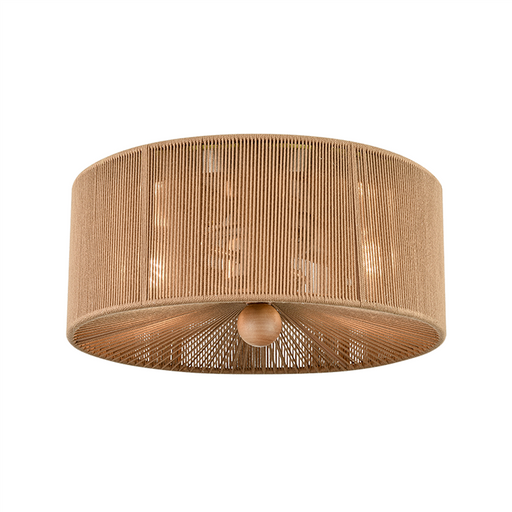 Flush Mount Millennium Lighting 213002-BN 13 Inch Natural Rope Flush mount Ceiling Light Millennium Lighting