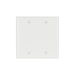 Wall Plate Cooper Wiring 2137W-BOX 2-Gang Blank Wallplate Standard Size - White Cooper