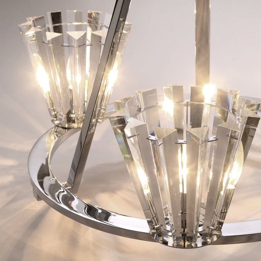 Eurofase 38865-015 Ricca 29" Chrome Chandelier