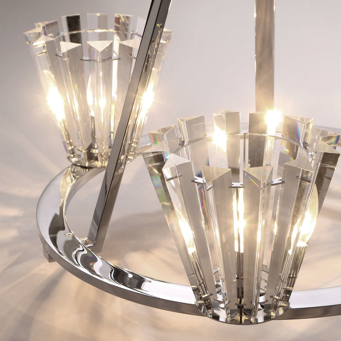 Eurofase 38865-015 Ricca 29" Chrome Chandelier