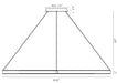 Eurofase 43899-036 Verdura 60" Matte Grey LED Chandelier