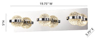 Eurofase 37069-018 Ryder 20" Chrome LED Vanity Light