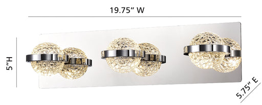 Eurofase 37069-018 Ryder 20" Chrome LED Vanity Light