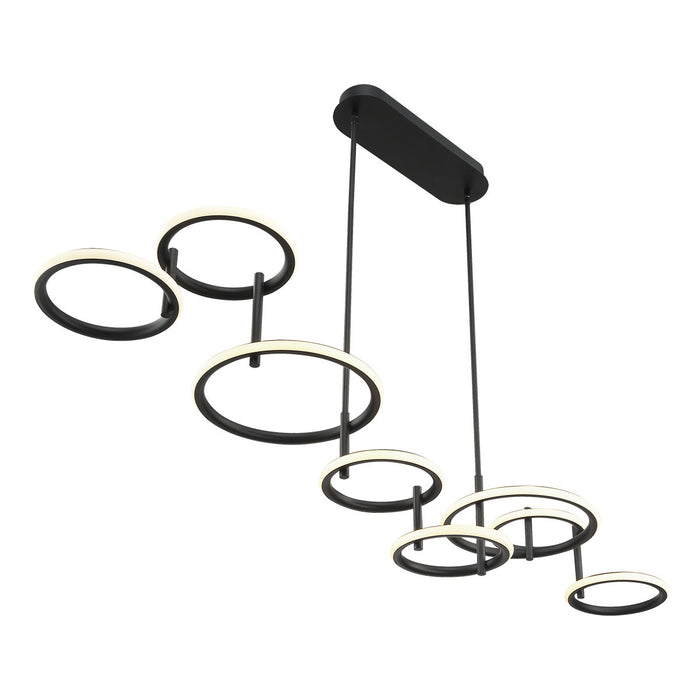 Eurofase 39421-012 Giro 59" Matte Black LED Chandelier