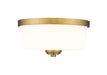 Flush Mount Z-Lite 220F2-HBR Heritage Brass Arlington 2 Light Flush Mount Z-Lite