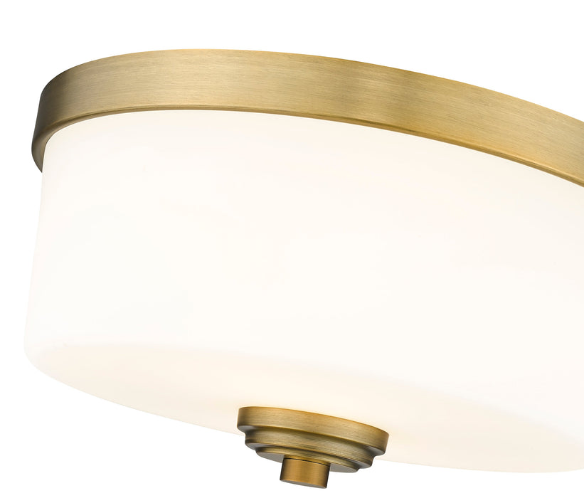 Flush Mount Z-Lite 220F2-HBR Heritage Brass Arlington 2 Light Flush Mount Z-Lite