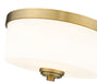 Flush Mount Z-Lite 220F2-HBR Heritage Brass Arlington 2 Light Flush Mount Z-Lite