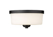 Flush Mount Z-Lite 220F2-MB Matte Black Arlington 2 Light Flush Mount Z-Lite