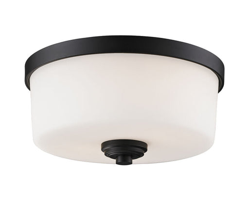 Flush Mount Z-Lite 220F2 Bronze Arlington 2 Light Flush Mount Z-Lite
