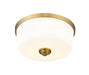 Flush Mount Z-Lite 220F3-HBR Heritage Brass Arlington 3 Light Flush Mount Z-Lite