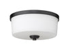 Flush Mount Z-Lite 220F3-MB Matte Black Arlington 3 Light Flush Mount Z-Lite
