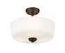 Semi Flush Mount Z-Lite 220SF3 Bronze Arlington 3 Light Semi Flush Mount Z-Lite