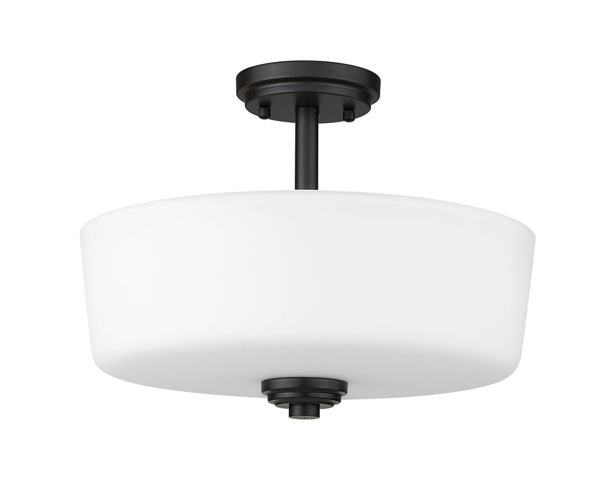 Semi Flush Mount Z-Lite 220SF3 Bronze Arlington 3 Light Semi Flush Mount Z-Lite