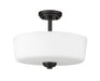 Semi Flush Mount Z-Lite 220SF3 Bronze Arlington 3 Light Semi Flush Mount Z-Lite