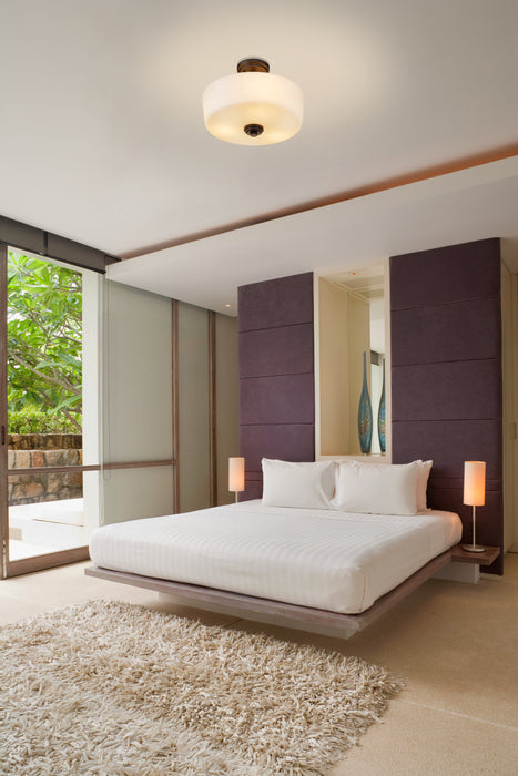 Semi Flush Mount Z-Lite 220SF3 Bronze Arlington 3 Light Semi Flush Mount Z-Lite